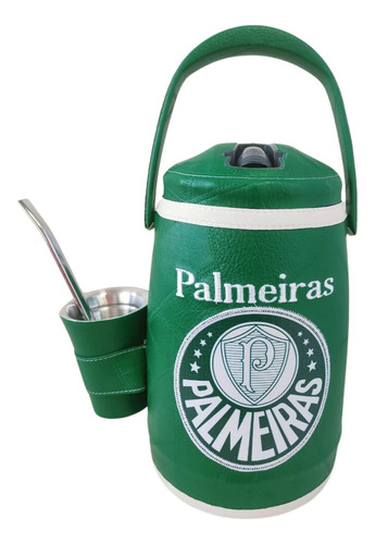 Termica P/terere  Palmeiras  2,5 Litros Revestida Couro