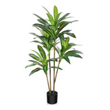 Árbol De Dracaena Artificial, Plantas Falsas De 4 Pies...