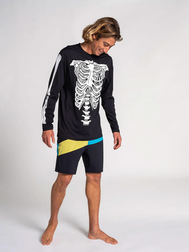 Rashguard Ml Confuse Ls Hombre Negro Volcom