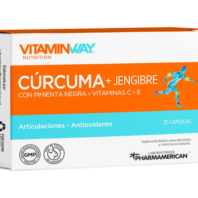 Vitamin Way Cúrcuma + Jengibre Suplemento Articulaciones X30 | MercadoLibre