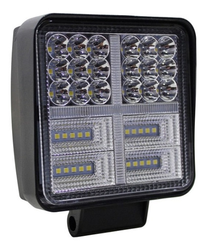 Faro Led Motos 10-30v 144w 48 Leds Cuadrado