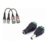 Pack Balun Conector+dc Macho Hembra Utp Cctv Camara Segurida