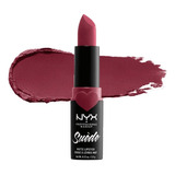 Labial Nyx - Suede Matte Lipstick - Tono Vintage - Vegano