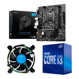 Kit Processador Intel Core I3-10100f Placa Msi H510m-pro M.2