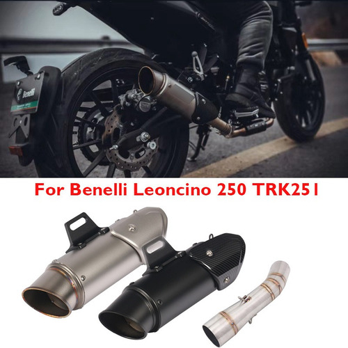 Escape Tubo Silenciador Para Benelli Leoncino 250 Trk251