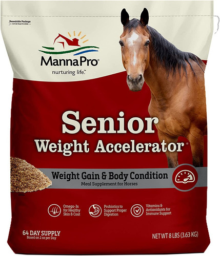 Alimento Acelerador Peso Caballos Mayores Manna Pro 8 Lb