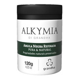 Argila Negra Refinada Pura E Natural 120g Grandha