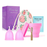 Kit De 2 Copas Menstruales + 1 Vaso Esterilizador