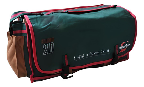 Bolso Surfish Cargo 50x27x25cm 8 Divisiones Varios Bolsillos