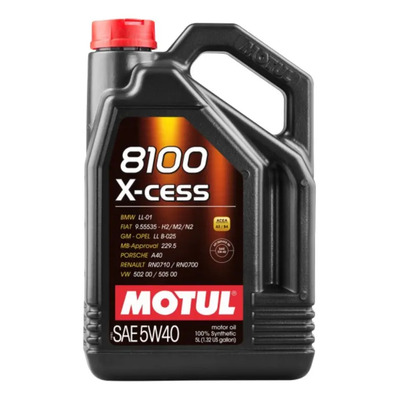 Aceite Motor Auto Motul 8100 5w40 Xcess 100% Sintétic 5l | Envío gratis
