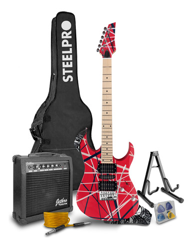 Paquete Guitarra Electrica Jethro Series By Steelpro 047-sk