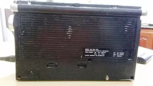 Radio Grabador Sony Vintage Cf-520 S Vumetros Sal/ent Rca Am
