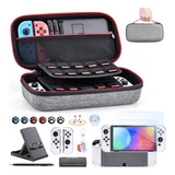 Kit De Accesorios Para Nintendo Switch Oled 18 En 1 (gris)