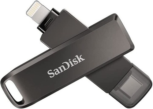 Sandisk Ixpand Luxe Memoria Usb Dual 128gb Lightning Usb C Negro