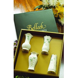 Belleek Shamrock Conjunto De Cuatro Mini Jarrones, 4 