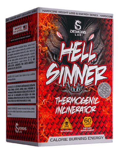 Termogênico Hell Sinner 60 Caps - Demons Lab