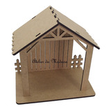 Casinha Presepio 25cm - 7 Peças