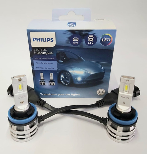 Lamparas H8 / H11 / H16 Led Philips Ultinon Essential  X2