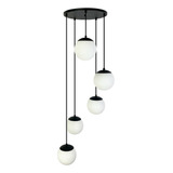  Pendente Globo Vidro Cascata Para Sala Mesa Canto Centro