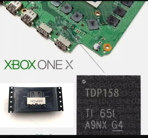 1 Ic Chip Controlador Hdmi Tdp158 Xbox One X 1 Puerto Hdmi X