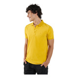 Camisa Polo Youngpolo Amarilla Hombre