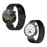 2 Correas Metálicas Milanis De 18 Mm Para Huawei Watch Gt4 D