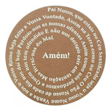 Mandala Oração Pai Nosso 60cm Mdf 6mm