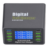 Estación De Carga Usb Digital 50w 8 Puertos Qc3.0 Pd Fast