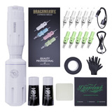 Dragonhawk S1 Wireless Tattoo Kit Rotary Tattoo Pen Machine 