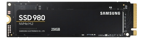 Ssd Samsung 980 Nvme 250 Gb Nvme M.2 2280 - Mz-v8v250b/am, Color Negro