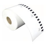 10 Rollos Cinta Continua Blanca Brother 62mm X 30m C1in