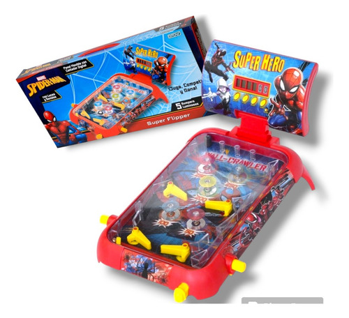 Fliper / Pinball Electronico Spiderman / Hombre Araña