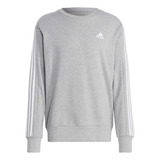 Sudadera Essentials 3 Franjas Felpa Francesa Ic9319 adidas