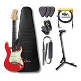 Guitarra Tagima Ea-pro 3 Fr Fiesta Red Vermelha + Kit