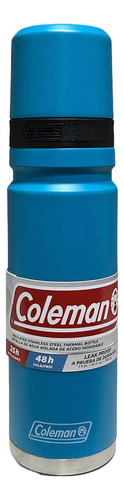 Termo Matero Cebador Coleman 700 Ml Acero Inoxidable Color Caribbean Sea