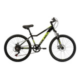 Bicicleta Mtb Rodado 24 Olmo Safari 240 Disco Aluminio Fas! Color Negro/verde Tamaño Del Cuadro 14