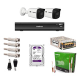 Kit 2 Câmeras Intelbras 4k 8mp 30m Dvr 4 K 5108 1 Tb Purple 