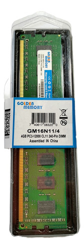 Memoria Ram 4gb Ddr3 Golden Memory Para Pc Computador Mesa 