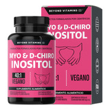 Inositol 40:1 | Myo Y D-chiro Inositol 100% Puro En Cápsulas Beyond Vitamins | Sin Sabor | Suplemento Alimenticio Myo Y D-chiro Inositol Vegano | 60 Cápsulas