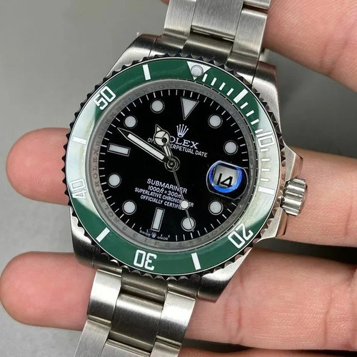 Relógio Rolex Submariner Kermit Eta 2840 Automático Premium