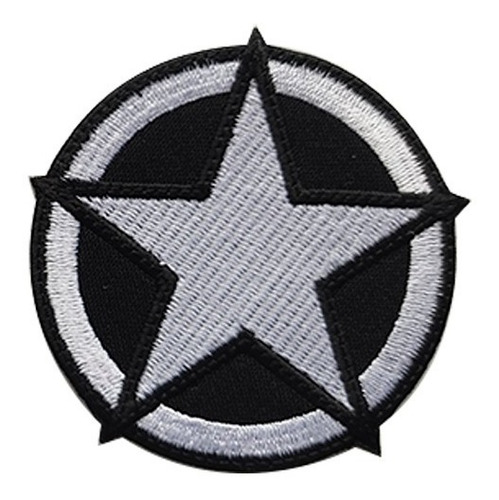 Parche Bordado Estrella Us Army. Estrella Militar Bordada. 