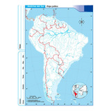 10 Mapas Escolares América Del Sur N°3 División Política