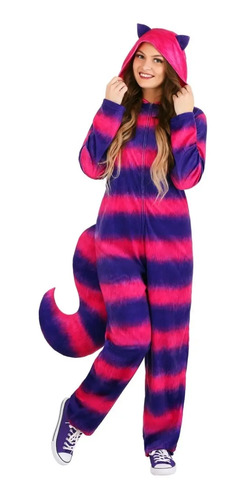 Disfraz Pijama Gato Sonriente Rison Cheshire De Alicia En El Pais De Las Maravillas Para Adultos Damas Mujer Hombres Unisex Envio Gratis B