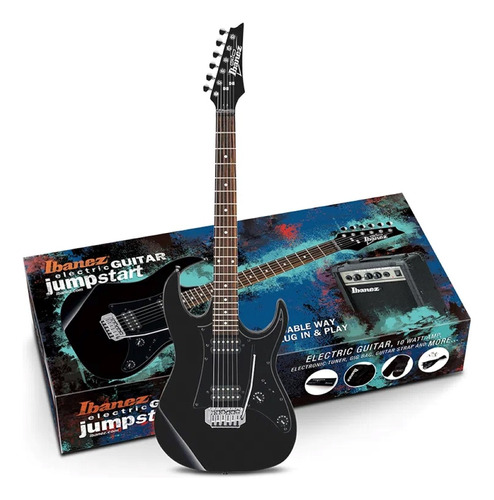 Pack De Guitarra Electrica Ibanez Ijrx20u - Color Negro 
