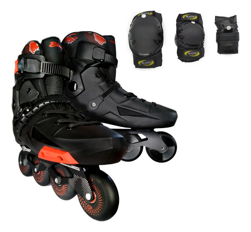 Patines Freeskate Semiprofesionales Uso Rudo / Protecciones