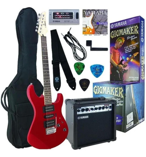 Guitarra Eléctrica Yamaha Erg121 M Red Pack Todo Incluido