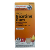 Walgreens Chicles De Nicotina Nicotine Gum 4 Mg 20 Pza Fruta