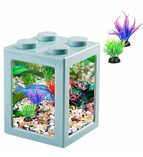 Pequeño Tanque De Peces Betta, Tanque De Cubo Apilable Para 