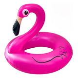 Boia Inflável De Flamingo Rosa C/ Led Importway Para Piscina