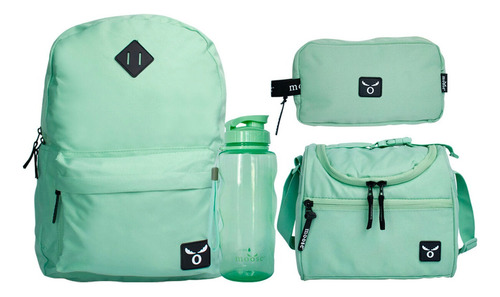 Pack Mochila 4 Piezas Boston Verde - Moose Color Turquesa